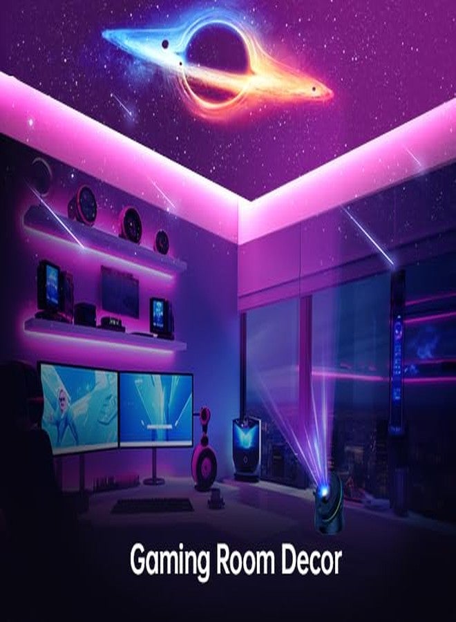 الجستو جهاز عرض المجرات الفلكي من جيستو - 13 قرصًا قابلاً للاستبدال | جهاز عرض نجوم بدقة 4K HD مع نيازك ديناميكية، دوران 360 درجة، سديم، وإضاءة ليلية كبيرة للأطفال والكبار، لغرفة النوم، ديكور الغرفة - Image 4